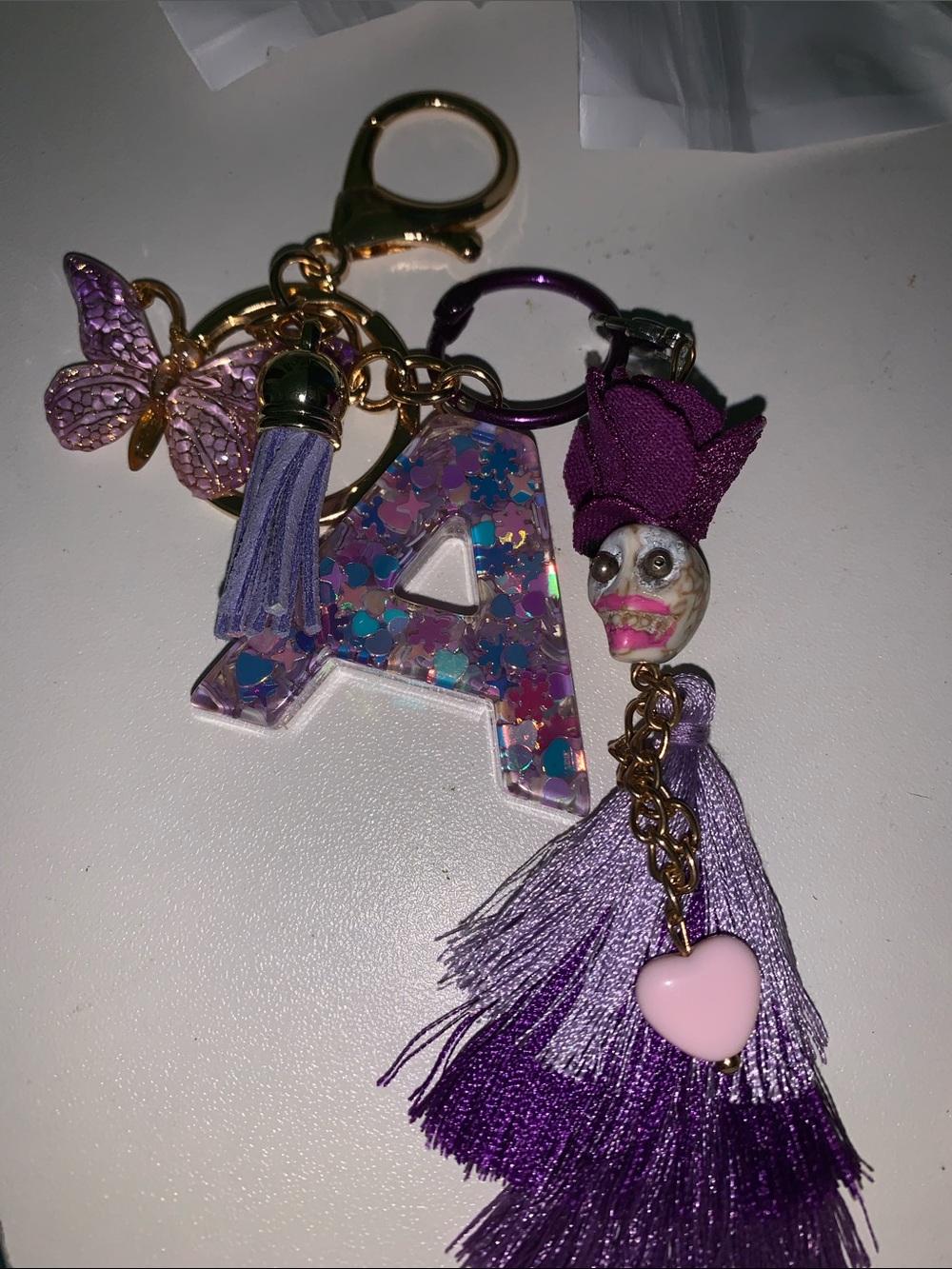 Handmade doll and A tassel purse/bag charm keychain